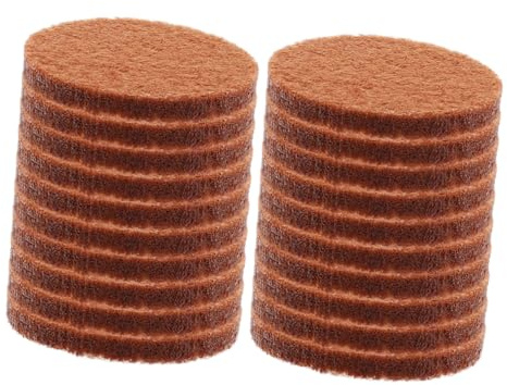 EXHUMKY Runde Aromapads aus Baumwolle Nachfüllkissen für Ätherische Öle Diffusor Auto Lufterfrischer Zuhause 100 Stück