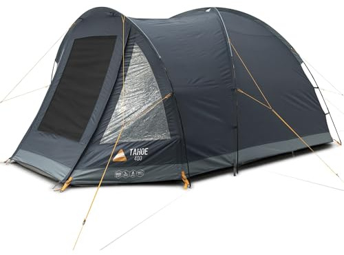 Vango Tahoe 400 Poled Tent, 4-Person Dome Tent