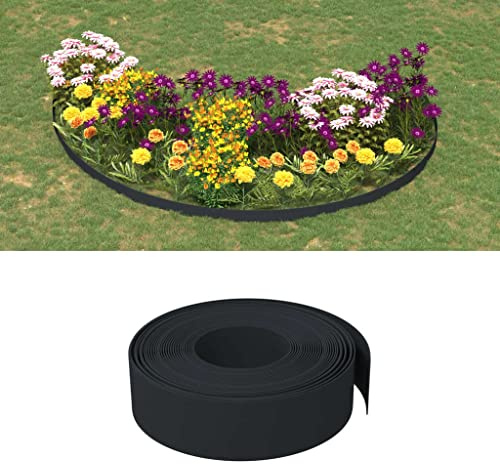 Générique Bordure de Jardin Noir 10 m 15 cm polyéthylène,Quincaillerie,Clôtures & barrières,Murets & Bordures de Jardin,Noir,2.86 KG,154397
