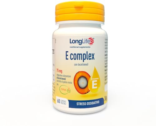 LongLife® E Complex | Tocotrienoli naturali ad alta biodisponibilità (EVNol™) | Da frutto di palma rossa | Funzione Antiossidante | Fino a 2 mesi di trattamento | Vegano e senza glutine