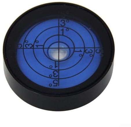Zilimontt Niveau à bulle M8 30 x 8 mm avec construction en alliage d'aluminium pour ajuster les cadres photo, appareils photo et supports LCD, outil de mesure pour bricolage et bricolage (noir et bleu