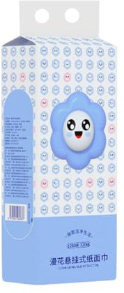 Cosmetic Tissues - Hanging Pulp Made of Virgin Pulp | 4-Ply Soft Face Toilet Paper | Quick Pull Thickened Napkins - For Home, Car, RV, Travel, Kitchen