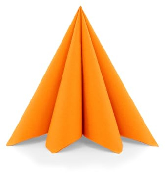 Sovie HORECA Airlaid Serviette in CURRY/ORANGE, 40 x 40cm, 1/4 Falz, 50 Stück, hochwertige Einwegservietten in Stoffoptik für Gastronomie Hotel Catering, für herbstliche Dekoration