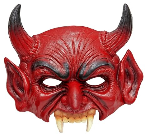 W WIDMANN MILANO Party Fashion - Masque Halloween en latex, démon, horreur