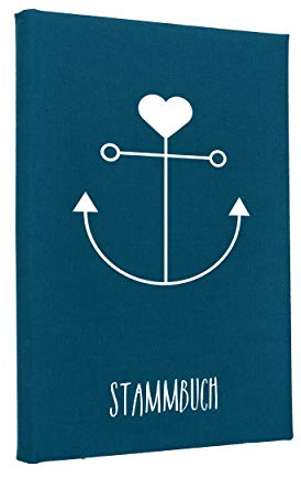 Hochzeitideal – Stammbuch der Familie Toni türkis - 21,0 cm x 15,0 cm - Buchbinderleinen Stammbuch Hochzeit - Familienbuch Standesamt mit 6-Fach Ringmechanik für Urkunden mit Behördenlochung