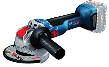 Bosch Professional 18V System Meuleuse Angulaire GWX 18V-10 (diamètre De Disque 125 Mm, Avec Fixation X-LOCK, 2 Batteries De 5,0 Ah + Chargeur GAL 1880, Dans L-BOXX)