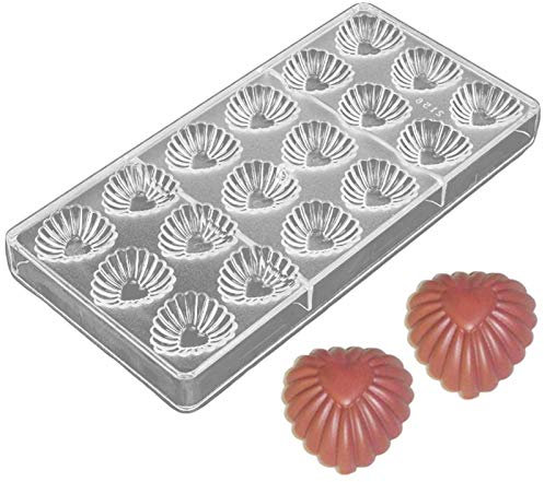 DUBENS 18 Herz Muster Polycarbonat PC Schokolade Form 3D Lollipop Fondant Süßigkeiten Kuchen Formen Küche Backen Gebäck Werkzeuge
