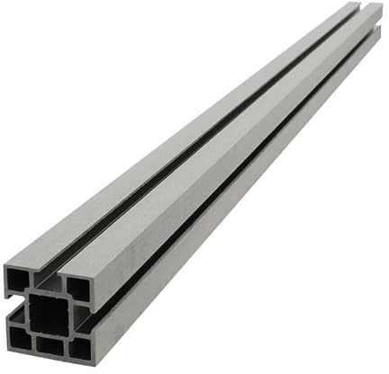 Home Deluxe - WPC Sichtschutzzaun CALLADO - 1x Ersatzpfosten - Farbe: Grau, Maße: 10 x 10 x 185 cm I Blickschutz Windschutz Sonnenschutz