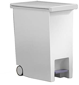 JJJ Mode Poubelle de Cuisine Peut ménager avec Couvercle Classification Salon Chambre Salle de Bain Salle de Bain Papier Panier Grande pédale Pull Poubelle Gain de Place (Size : 12l)