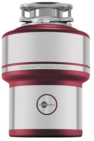InSinkErator Sistema de eliminación de residuos de Alimentos, Rojo y Blanco, 344 mm