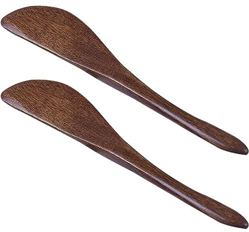 2 Pezzi per Coltello a Burro in Legno Gelatina di Gelatina di Formaggio Sandwich Spalmatori di Condimento Spargitori Mini Spatolas Utensili Cucina
