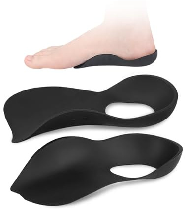 JHTSOLE Solette Plantari a 3/4 Supporti per Arco Plantare Alto Inserti per Scarpe Inserti per Ortesi Allevia i Piedi Piatti Iperpronazione Dolore ai Piedi Solette per Fascite Plantare