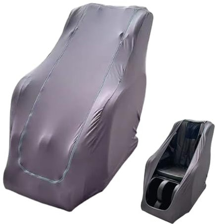Massager Chair Cover Protector,Massage Chair Full Body Zero Gravity Shiatsu Cover Dustproof Single Recliner Chair Covers Removable Shield for Massage Chair(Gray,Large)
