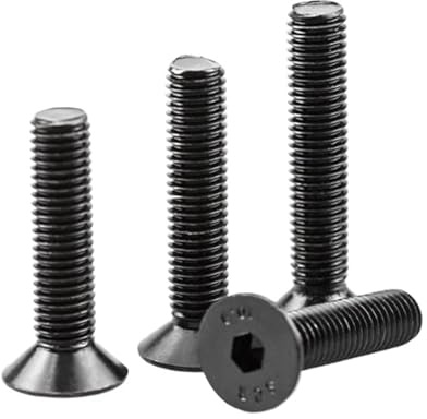 5 Stück – 100 Stück M1.6 M2 M2.5 M3 M3.5 M4 M5 M6 M7 M8 Klasse 10.9 DIN7991 Sechskant-Innensechskant-Senkkopfschraube(25mm)