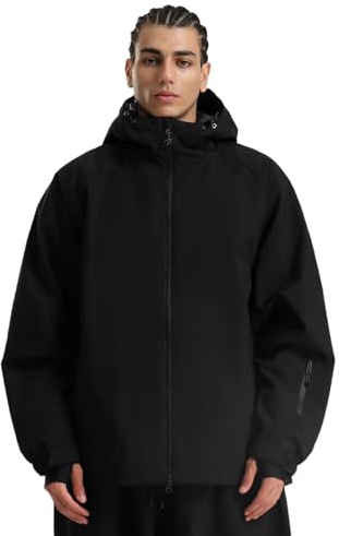 GSOU SNOW Men's Ski Jacket Snowboard Coat Waterproof Winter Snow with Hood Windproof Warm Insulation Outdoor Sports