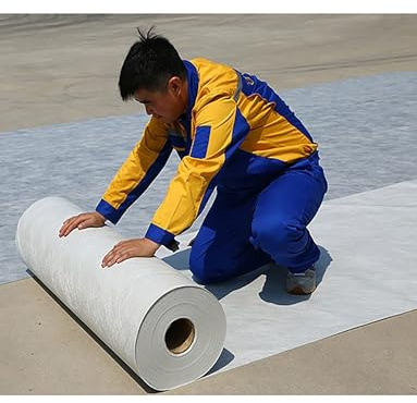 Membrana impermeabile polimerica - Foglio impermeabilizzante autoadesivo for tetti e bagni, for calcestruzzo, fondamenta e pavimenti(115x1500cmx400G)
