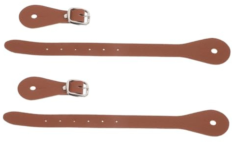 Supvox 2 Stück Verstellbare Reitriemen Western Gürtel Pu Kunstleder Oberschenkelriemen mit Metallschnalle für Cowgirls und Reiter Outdoor Pferdesport
