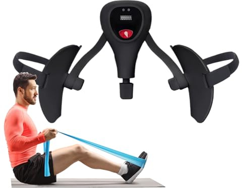 Mppchhn Allenatore Per Le Cosce Interno,Attrezzo Fitness Elettrico per Donna | Attrezzatura Regolabile Per Allenamento Cosce Con Contatore Display Integrato - Per Home Gym Tonificazione Gambe Fianchi