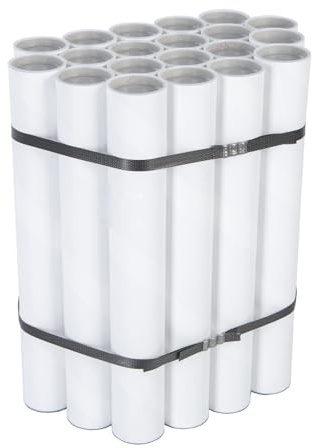 Imballaggi Point - Tube en carton blanc - 5 x 35 cm - Ø 5 cm - Durable et professionnel pour affiches, documents, dessins, échantillons et matériaux imprimés. - Lot de 30 pièces