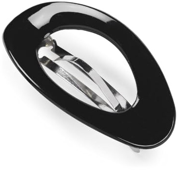 Manicare Haarklammer, schwarz, verhakungsfrei, rutschfest, Metall-Haarspange, Haar-Accessoires, Beauty-Accessoire, Haarspangen zum Abteilen, als Haarschmuck und zum Zurückhalten von Haaren