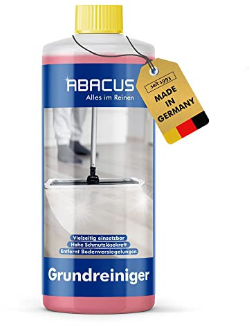 ABACUS® Grundreiniger Konzentrat, Bodenreiniger intensiv, Fliesenreiniger, entfernt Versiegelungen, Fliesen, extrem stark, Bodenreiniger für Fliesen, Parkett, Laminat Grundreiniger (2170)