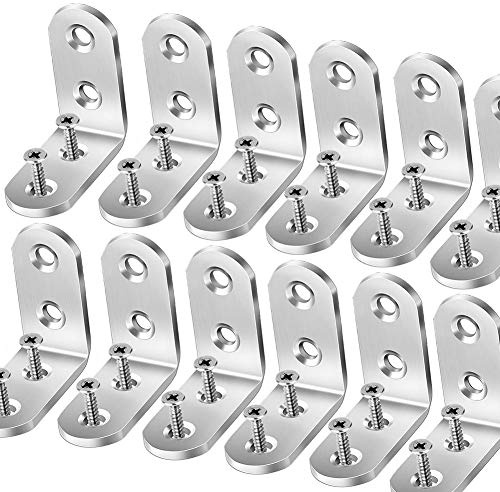 25 Stück Winkelverbinder Edelstahl Winkel Klammern 40 * 40mm Möbel Winkel Mit Schrauben für Anbau Winkel Bracket