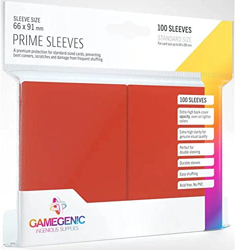 Gamegenic, Prime Sleeves Red, Zubehör