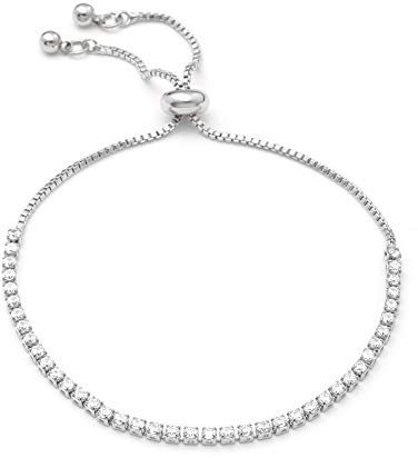 Heideman Armband Ardeo Damen Edelstahl mit Stein weiß verstellbar | Schönes Geschenk zum Jahrestag für Partnerin, hautfreundlich und leicht, in silber oder gold wählbar