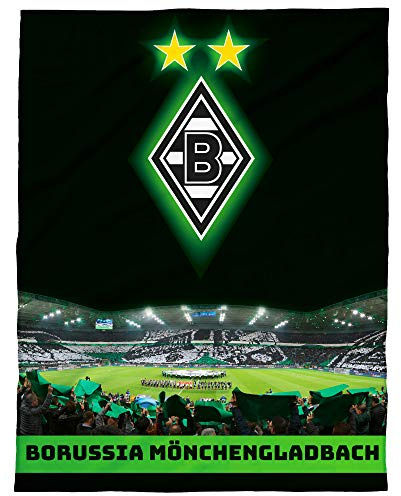 Borussia Mönchengladbach Teppich Borussia-Park 100 x 120cm rutschhemmend lärmhemmend Fan-Teppich Kinder-Teppich Vorleger Läufer Fußball Stadion Die Fohlen-Elf vom Niederrhein VfL 1900 Bundesliga