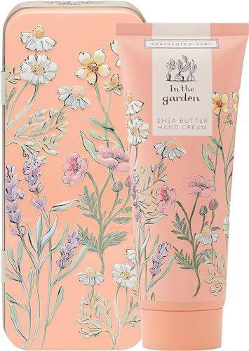 Heathcote & Ivory Handcreme in einer Dose, 100 ml, feuchtigkeitsspendende Handfeuchtigkeitspflege, Sheabutter, Reisegröße, vegan und tierversuchsfreundlich, Geschenk für Gärtner