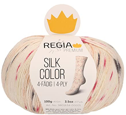Schachenmayr REGIA Premium Silk Color, 9801634-00025, Farbe: Twinkle color, 100g, Handstrickgarne