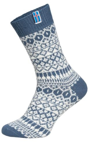 HomeOfSocks Flaggensocken Island Damen Herren Kuschelsocken Wolle Dicke | elastisch · Wärmend · Atmungsaktiv · Weich · Casual