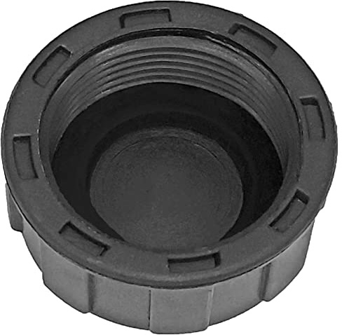 MegaHaustechnik Gewindefitting Kunststoff, Kappe, Dichtung, 1 1/2 Zoll IG | Trinkwasser geeignet, 1 1/2“ Innengewinde-Innendurchmesser 45mm, DN40 Rohr Endstück Abschluss Verschluss