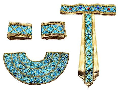 Ägypten-Kostüm, Mehrfarbig, Schlangen-Kopfbedeckung, Ägypten, Kragen, Kostüm, Prinzessin für Feen, Kostüm, Rollenspiel-Outfits für
