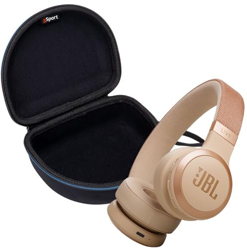 JBL Live 670NC - Cuffie wireless on ear con cancellazione del rumore, con custodia in EVA gSport (arenaria)
