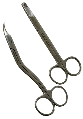 Avon Surgical Pet Claw Trimmer 5.5 + 6 Scissors Style - 2PK - Dog and Cat Nail Trimmer - Veterinary and Grooming