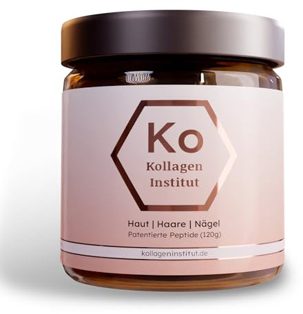 Kollagen Institut Beauty Collagene Polvere – Alto dosaggio Bioattivo Collagene Peptidi per unghie della pelle, capelli e capelli, confezione da 1 pezzo, polvere di collagene Premium tipo 1 e 3, Skin