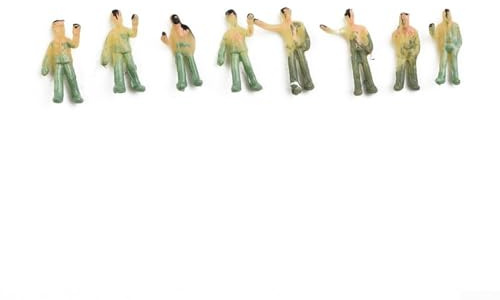 100 Stück Miniaturfiguren für Modellbau, bemalte Figuren im Maßstab 1 200 für verbesserte Details