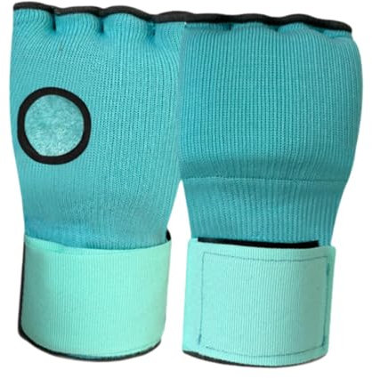 QSTDGVPW Boxhandbandagen, Gepolsterte Innenhandschuhe, Handschutz, Bequeme Boxbandagen, Handgelenkschlaufen für Schnelles Training, GrÜn