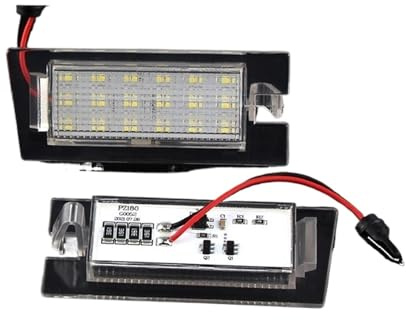 Wivplex 2 pezzi Set numero luce targa accessori auto, for Jeep, Cherokee KL 2014-2018 LUCE luci di coda for auto Luce targa auto