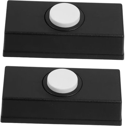 Lurrose 2pezzi Interruttore Per Campanello Da Parete in Plastica Pulsante Retrò Per Campanello Sostituzione Per Case e Garage Connessione Stabile Design Vintage Fili