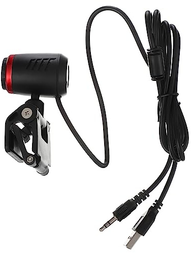 Mikinona Webcam Hd Usb Messa a Fuoco Automatica, 16 Megapixel, Rotazione 360°, Per Computer Desktop e Laptop, Per Streaming Online e Videoconferenze