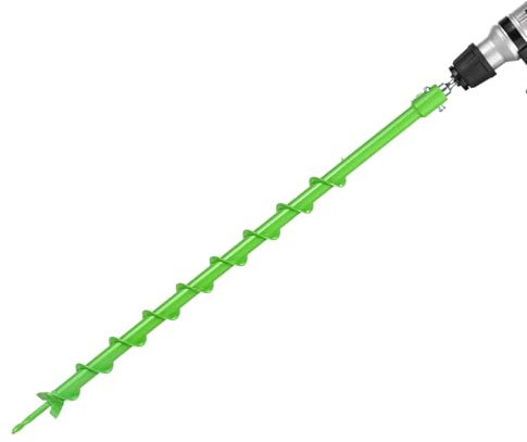 VEVOR Mèche Tarière pour Perceuse φ 20 mm, Foret Tarière de Plantation 80 x 790 mm, Outil Robuste pour Plantation de Bulbes, Accessoires de Perçage, pour Clôtures de Jardin et Creuser des Trous Sol