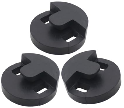 Schwarze Cellodämpfer aus Gummi, Rund, 3 Stück für Leises Üben | Tourte Stil, Lautstärkereduzierung Beim Spielen, für Wohnungen und Nachtstunden, Präzises Zubehör