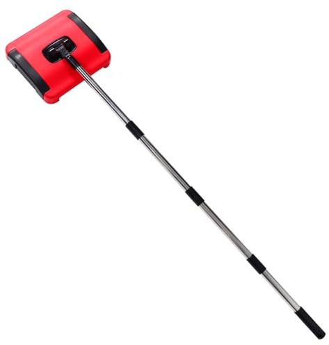 MUELODSIC Barredora Manual de Alfombras y Suelos Duros con Cepillos Giratorios Altura Ajustable Diseño Ergonómico para Limpieza sin Esfuerzo Hogares para Eliminar Pelo de Mascotas y Polvo