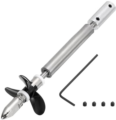 QUARKZMAN Albero Di Trasmissione Con Elica E Giunto Di Accoppiamento Per Kit Di Assemblaggio Per RC Boat, Albero L100mm, Manicotto L25mm, Elica D36mm A Tre Pale, Adatto Da 5 mm