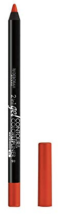 Deborah Milano - Matita Labbra 2 in 1 Gel Contour&Color, 05 Orange, Finish ad Alta Pigmentazione e Ultra-Scorrevole, Waterproof e a Lunga Durata, Dona Intensità e Definizione, 1.3 gr