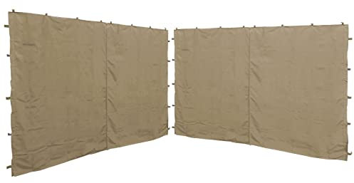 QUICK STAR 2 pannelli laterali con cerniera, 250 x 192 cm, per gazebo Nizza, 3 x 3 m, parete laterale, sabbia RAL 1001