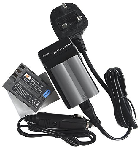 DSTE - 2 batterie ricaricabili EN-EL3e + caricabatterie da viaggio compatibile con D30 D50 D70 D70S D90 D80 D100 D200 D300 D300S D700 Digital SLR Camera