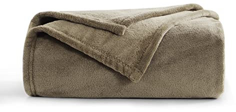 Aisbo Kuscheldecke Flauschig Decke Camel - Fleecedecke 150x200 cm XL Warme Sofa Decke, Kuschlige Wohndecke Kamel Weich als Wohnzimmer Blanket Couchdecke für Winter